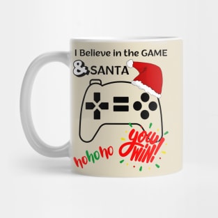 I Believe is the Game and Santa Mug